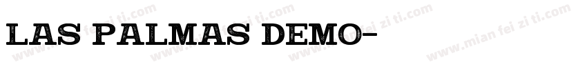 Las Palmas Demo字体转换